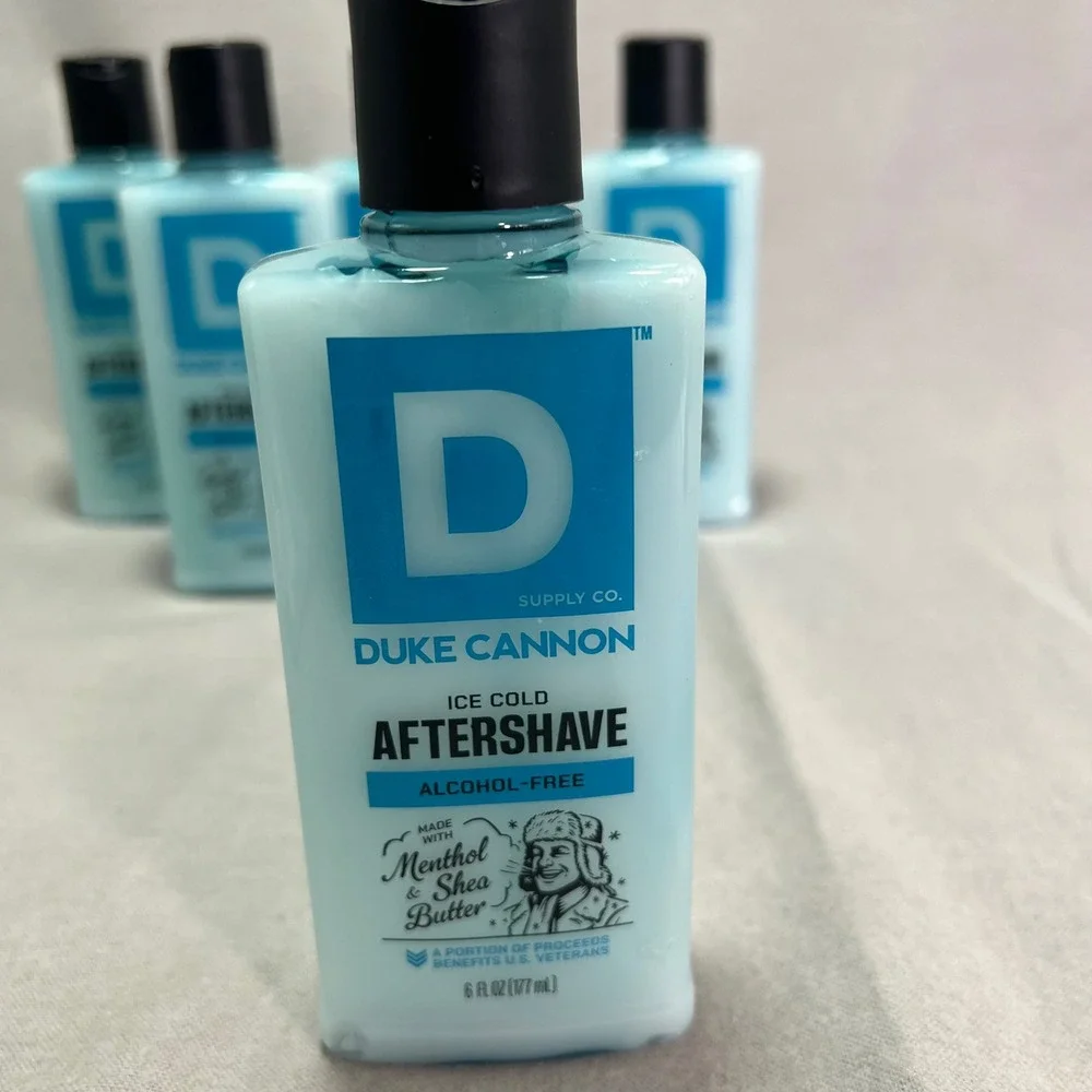 Duke Cannon Ice Cold Aftershave Menthol Shea Butter Alcohol Free 6oz 5 Packs